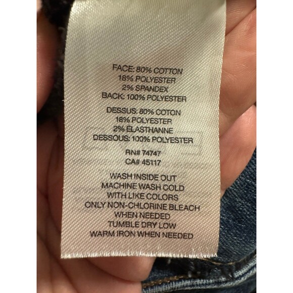 Natural Reflections Flannel-Lined Medium Wash Straight Leg Jeans Size 12 Outdoor - Picture 7 of 12